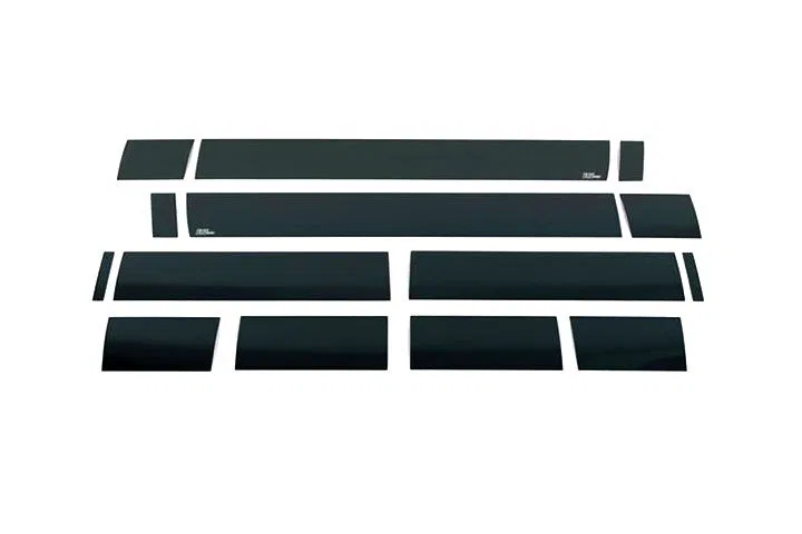 9751234BPGM – PUTCO Rocker Panel Molding, 10 Piece Black Stainless Steel GM Licensed